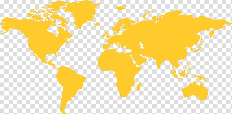 World Map Globe Yellow World Map Background World Map