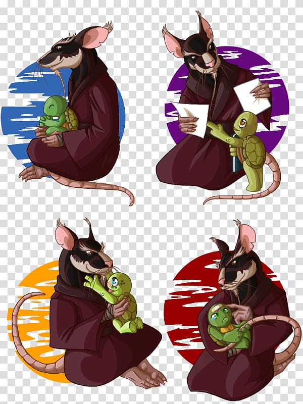 Splinter Donatello Raphael Michaelangelo Leonardo, Lone Rat And Cubs transparent background PNG clipart