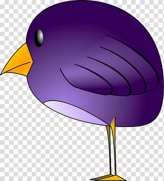 cute purple bird clip art