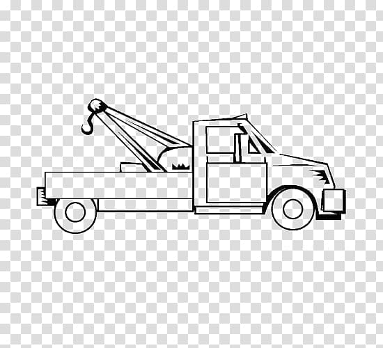 Mater Car Pickup truck Tow truck Coloring book, Drag and drop crane transparent background PNG clipart