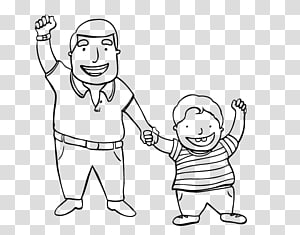 Coloring book Father Son Drawing Child, padre e hijo transparent background  PNG clipart | HiClipart
