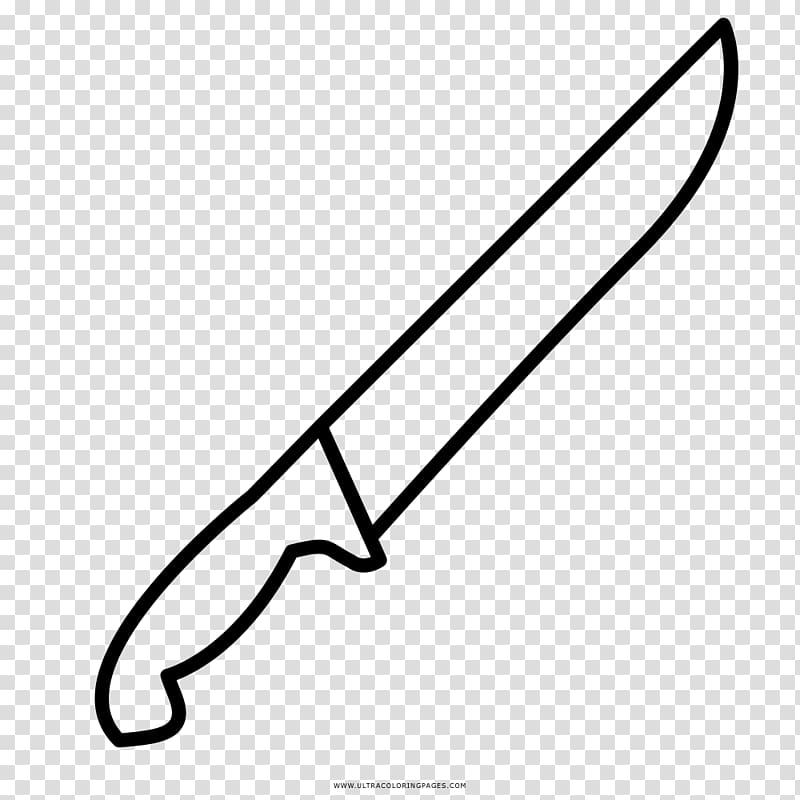 Knife Drawing Coloring book Fork, knife transparent background PNG clipart