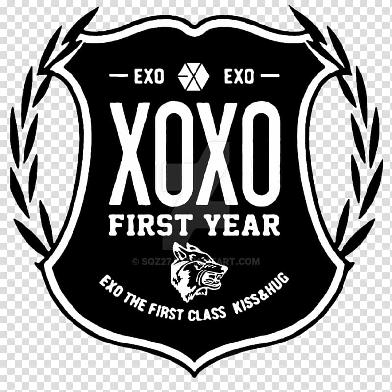 XOXO EXO Wolf Miracles in December K-pop, Logo bts transparent background PNG clipart