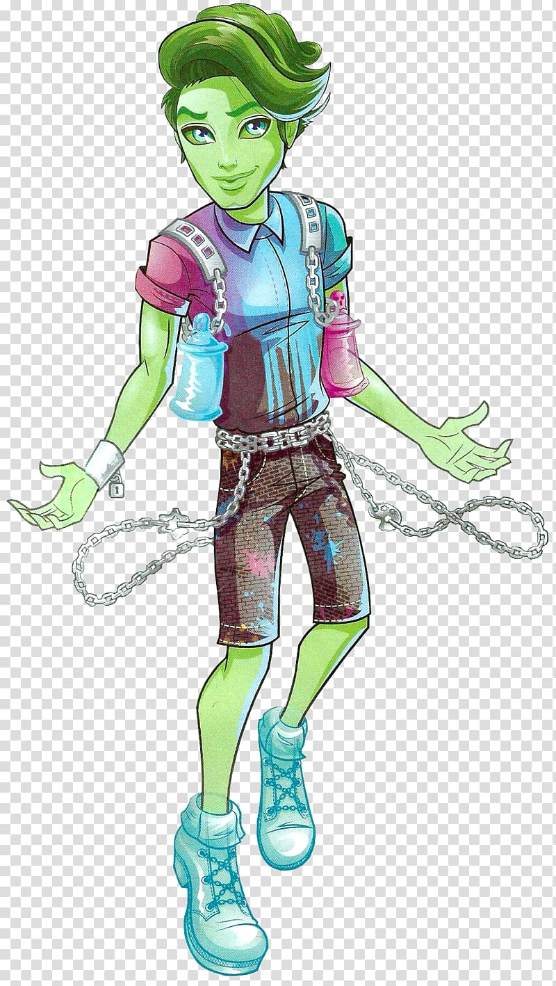 Monster High: Ghoul Spirit Porter Geiss Doll, Various Comics transparent background PNG clipart