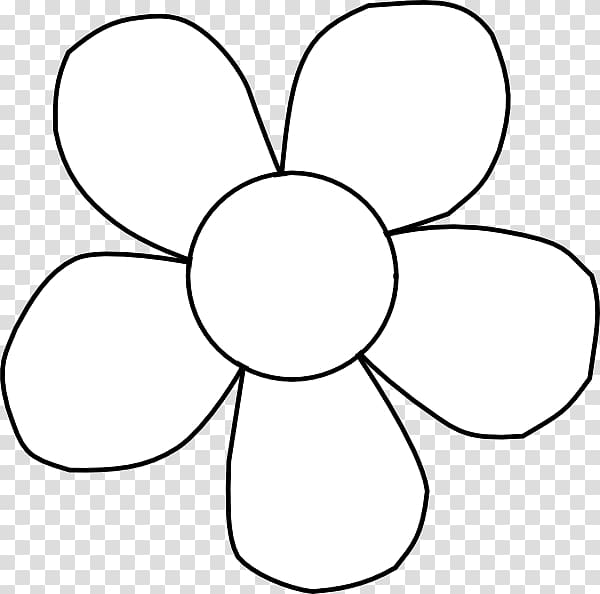 Flower Black and white , Traceability transparent background PNG clipart