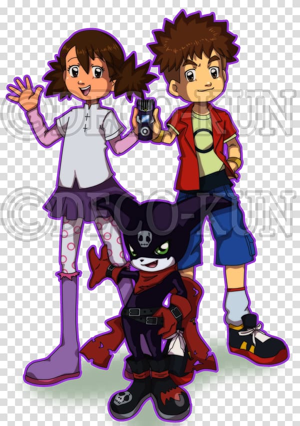 Impmon Ai and Mako Digimon World Championship, rika nonaka transparent background PNG clipart