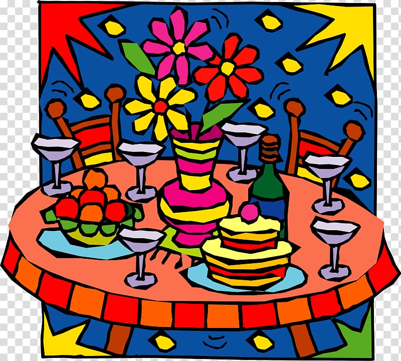 Table Party Birthday Christmas , Party Food transparent background PNG clipart