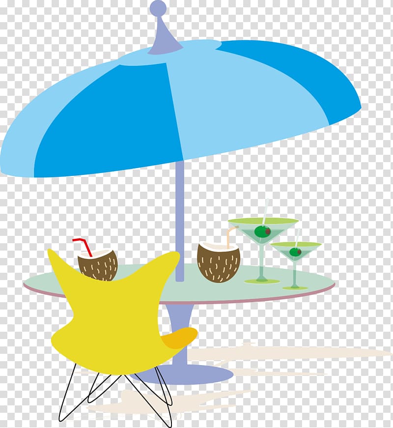 Umbrella Beach , Beach lounge chair transparent background PNG clipart