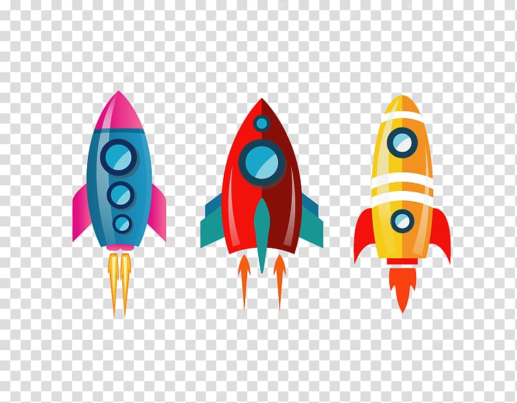 Outer space Spacecraft Rocket Spaceship Flight, Small rocket transparent background PNG clipart
