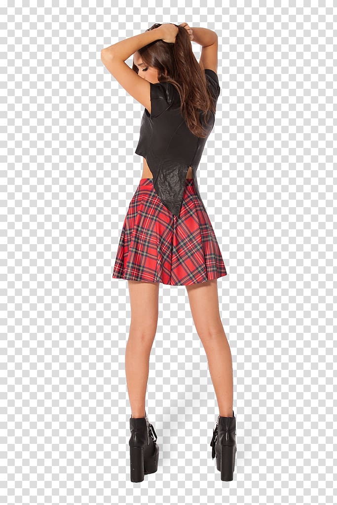 Skirt Full plaid Tartan Pleat Fashion, dress transparent background PNG clipart