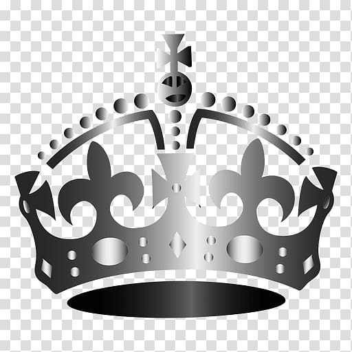 Keep Calm and Carry On Crown Decal , silver crown transparent background PNG clipart