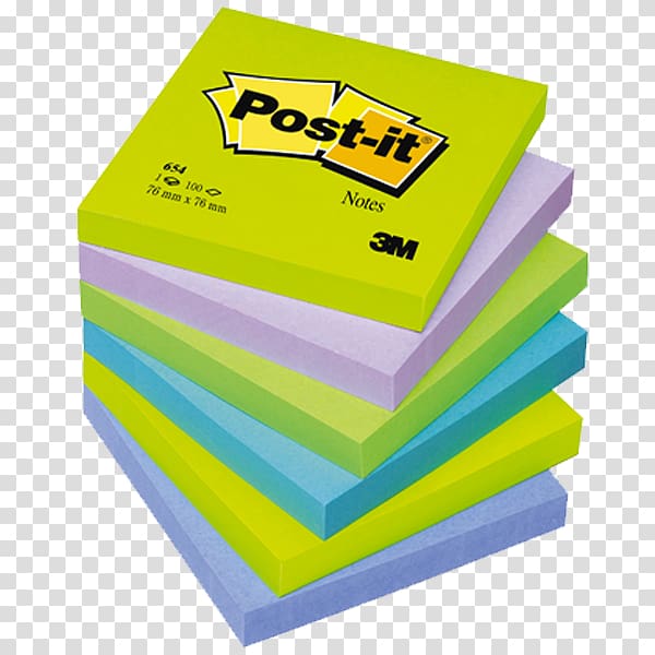 Post-it Note Paper Office Supplies Blue Color, post its transparent background PNG clipart