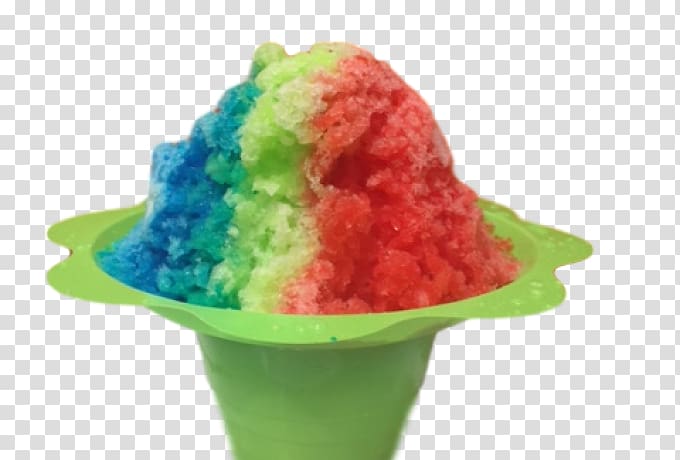 Shave ice Snow cone Sorbet Ice cream Cuisine of Hawaii, Rainbow Ice transparent background PNG clipart