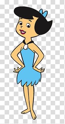 Flintstones character, Betty Rubble transparent background PNG clipart