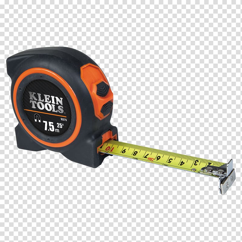 Tape Measures Hand tool Klein Tools Measurement, measuring tools transparent background PNG clipart