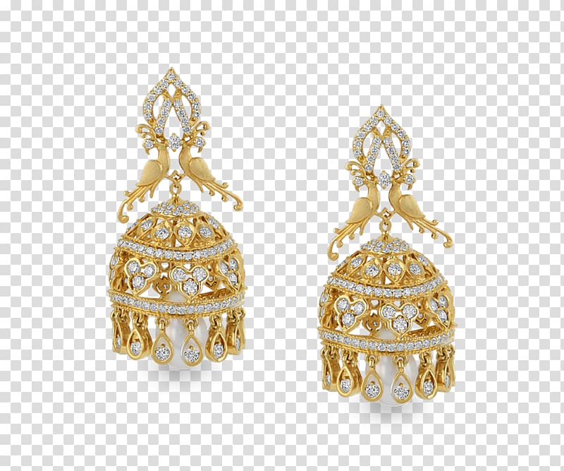 Earring Jewellery Pearl Gold Carat, Jewellery transparent background PNG clipart
