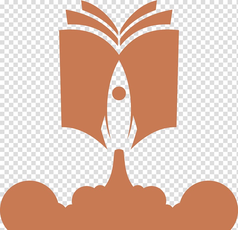 Logo Rocket , book rocket creative material transparent background PNG clipart
