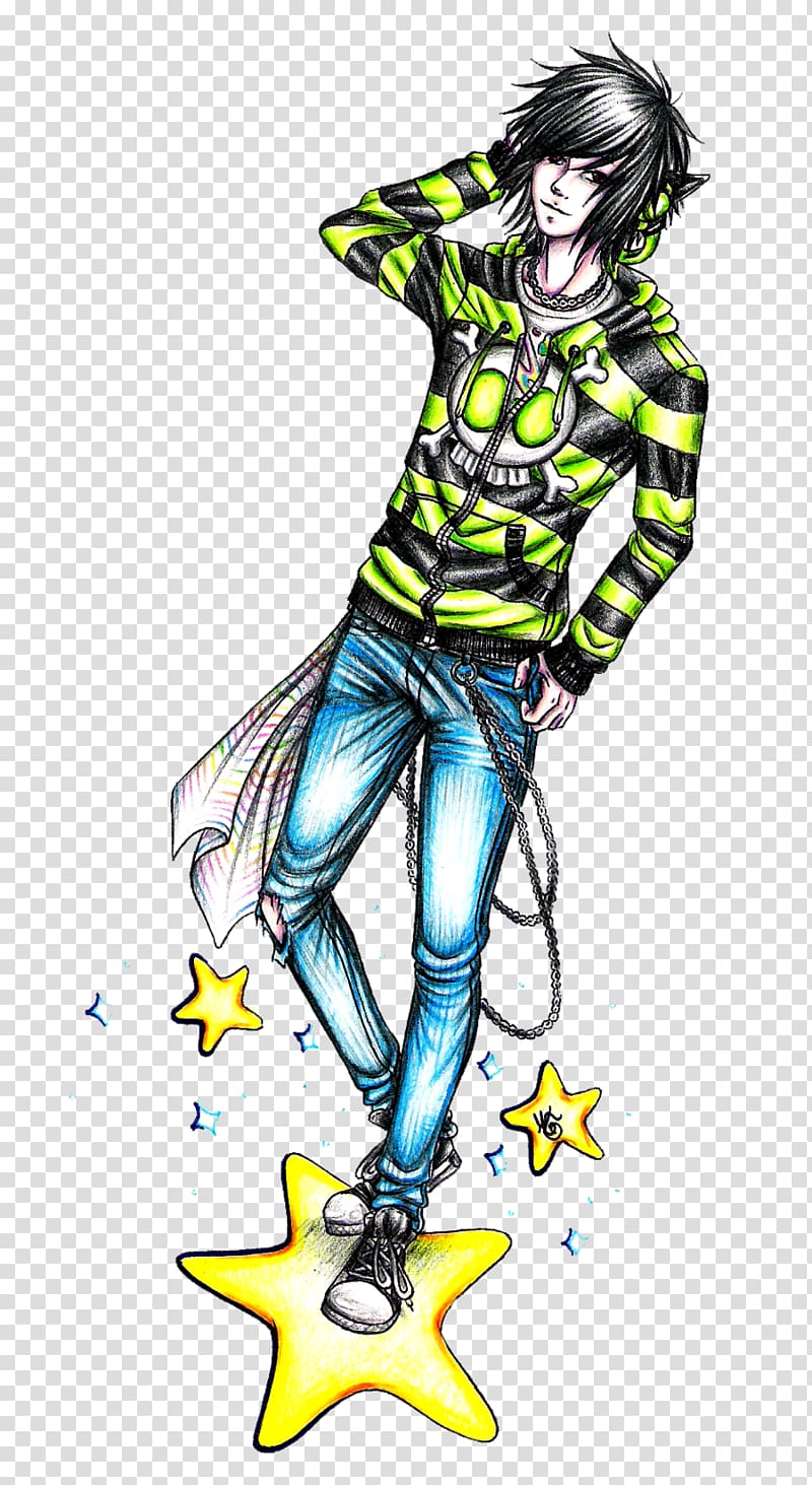 Fiction Fashion illustration Cartoon Mangaka, star pencil drawing transparent background PNG clipart