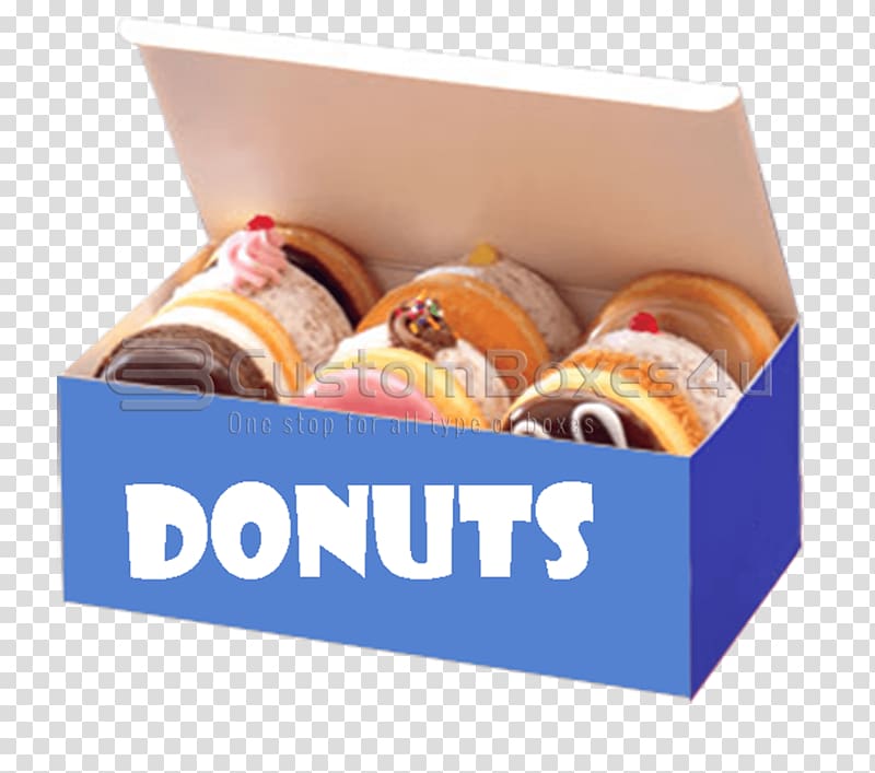 Donuts Box Bakery Printing Food packaging, box transparent background PNG clipart
