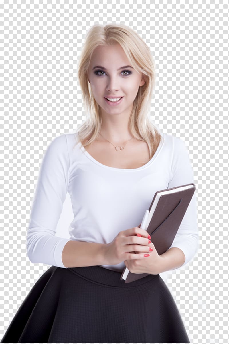 Blond Brown hair Business Sleeve, elegant women take transparent background PNG clipart