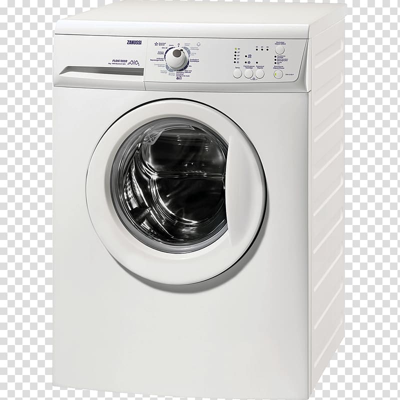 Washing Machines Zanussi Home appliance, washing machine transparent background PNG clipart