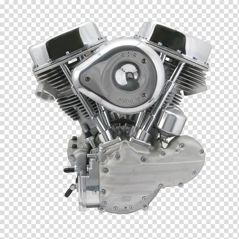 Harley-Davidson Panhead engine S&S Cycle Long block, motorbike transparent background PNG clipart
