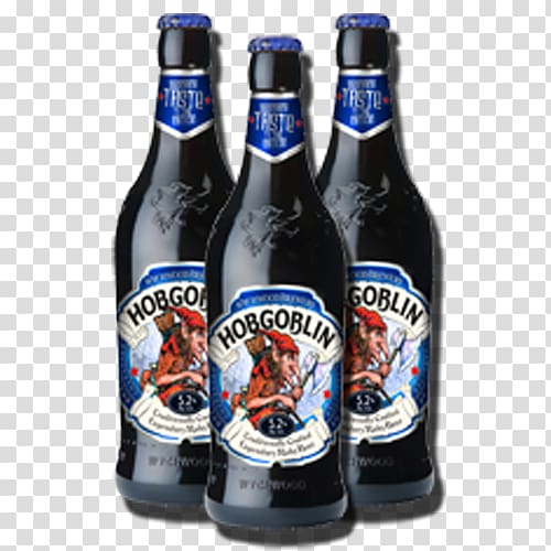 Liqueur Beer bottle Wychwood Brewery Wychwood Hobgoblin, beer transparent background PNG clipart