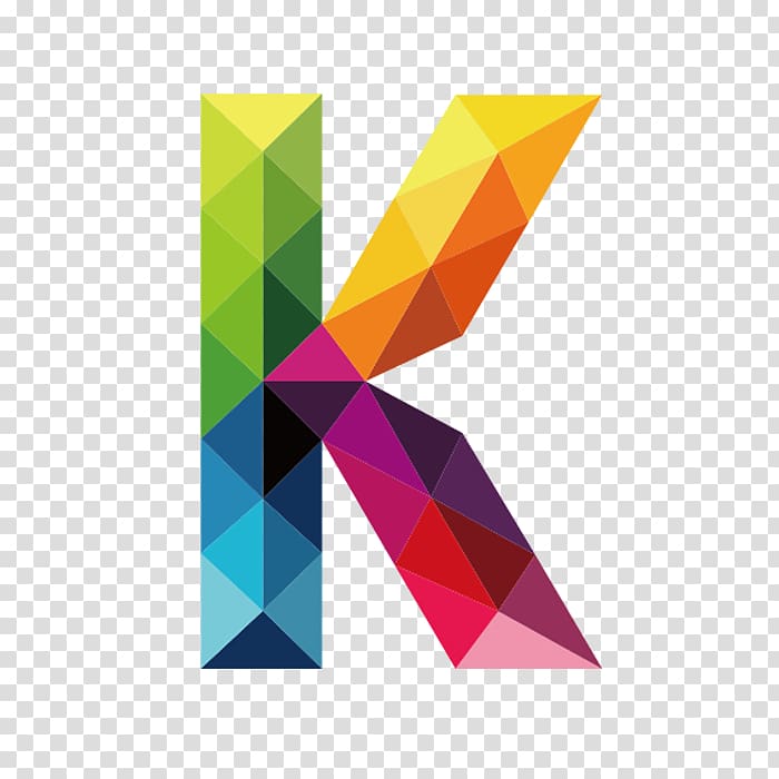 colorful letters k transparent background PNG clipart