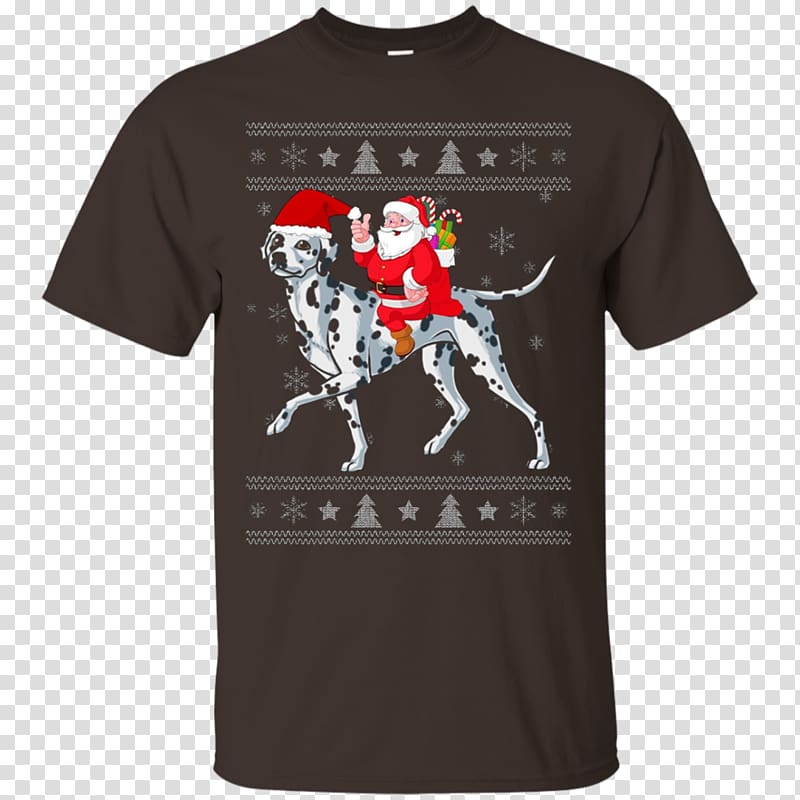 T-shirt Hoodie Sleeve Top, santa rides on the elk transparent background PNG clipart