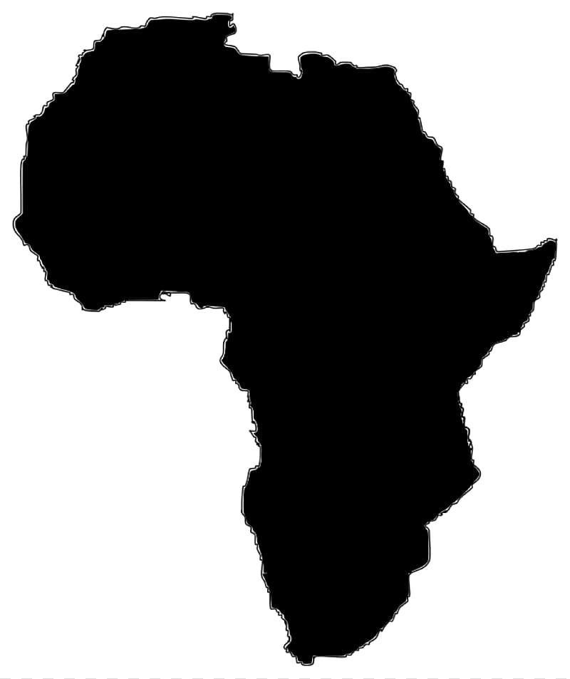 black map illustration, Africa Map , Africa transparent background PNG clipart