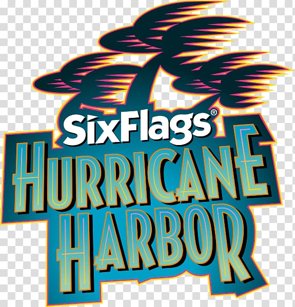 Six Flags Hurricane Harbor Six Flags Great America Logo GIF, water park transparent background PNG clipart