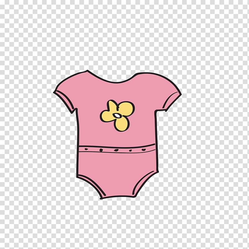 T-shirt Pink Cartoon Clothing, Pink baby graphics transparent background PNG clipart
