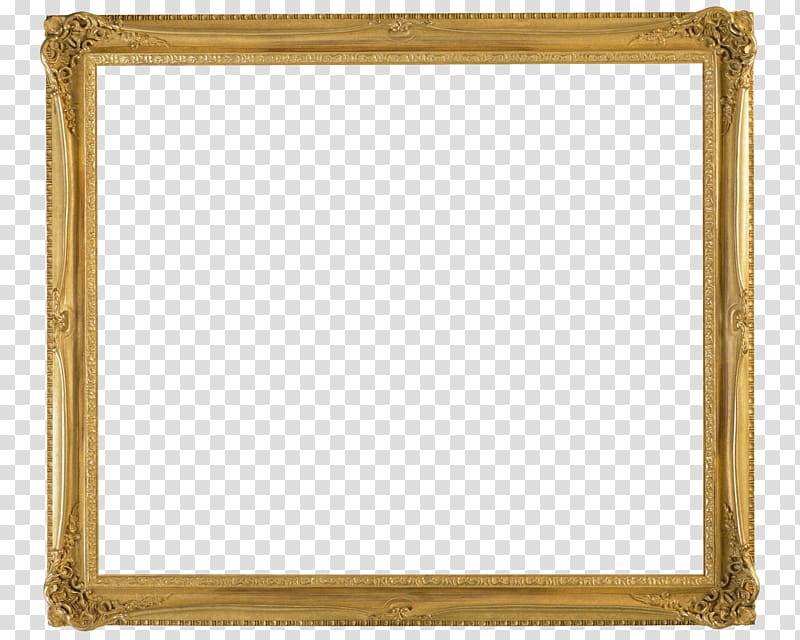 Frames Gold Framing, frame wood transparent background PNG clipart