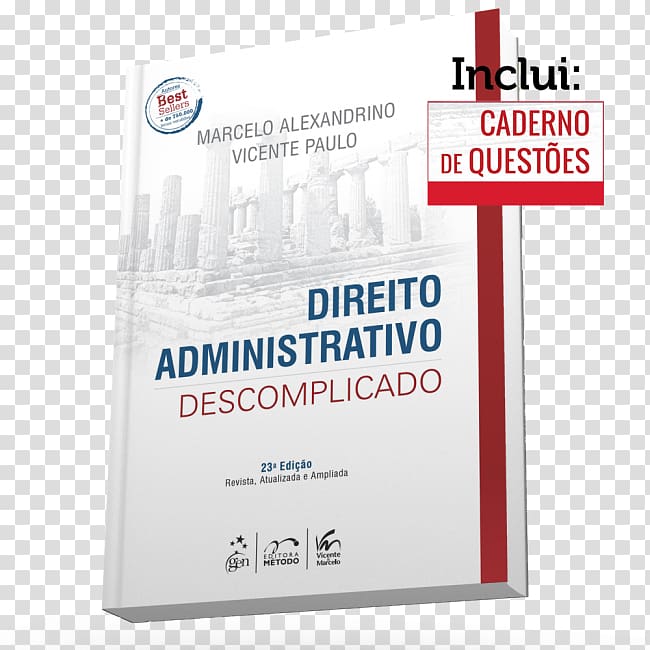 RESUMO DE DIREITO ADMINISTRATIVO DESCOMPLICADO Direito constitucional descomplicado Direito Administrativo Descomplicado + Caderno De, book transparent background PNG clipart