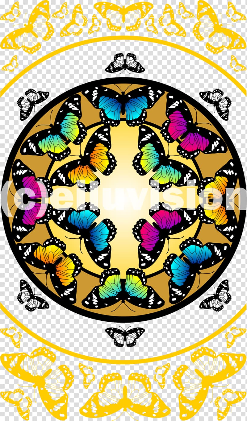 My Happy Gift Graphic design, fluttering butterflies transparent background PNG clipart