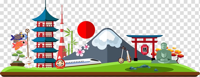 Japan Drawing, midway gatehouse transparent background PNG clipart