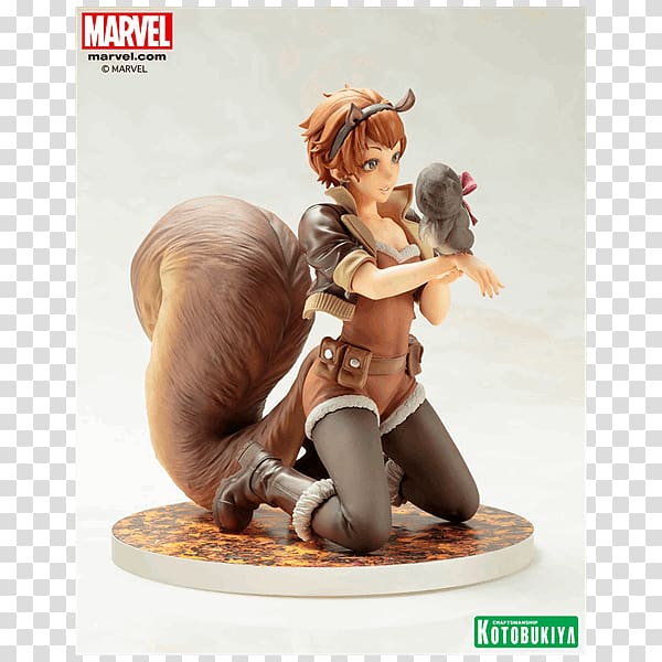 Marvel Universe Emma Frost Squirrel Girl Bishōjo Marvel Comics, Squirrel Girl transparent background PNG clipart