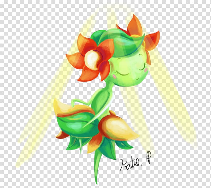 Pokémon Art Bellossom Yanma Butterfree, a sunny day transparent background PNG clipart