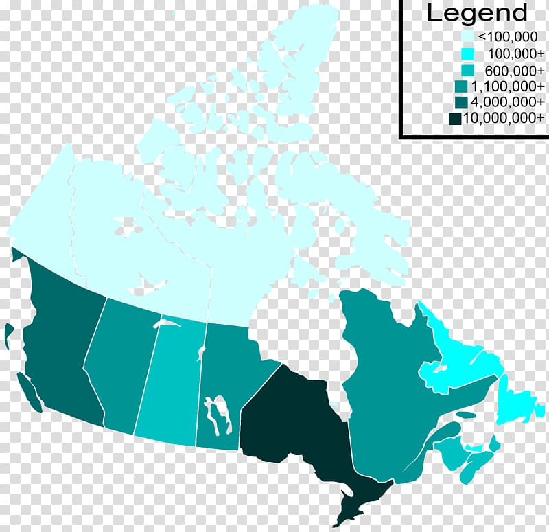 Flag of Canada Map, population transparent background PNG clipart