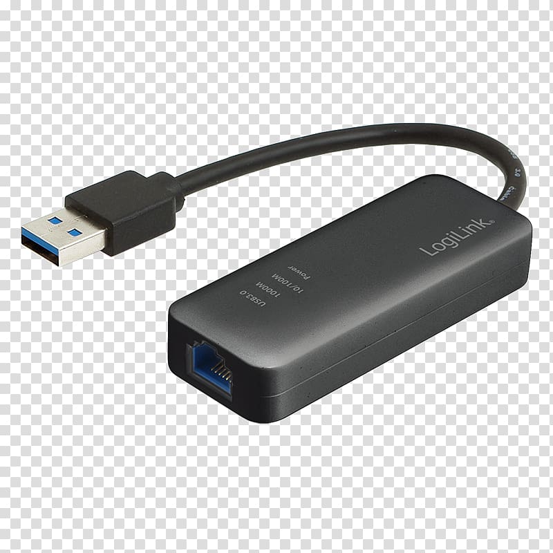 Adapter Ethernet hub Gigabit Ethernet USB 3.0, Usb 30 transparent background PNG clipart