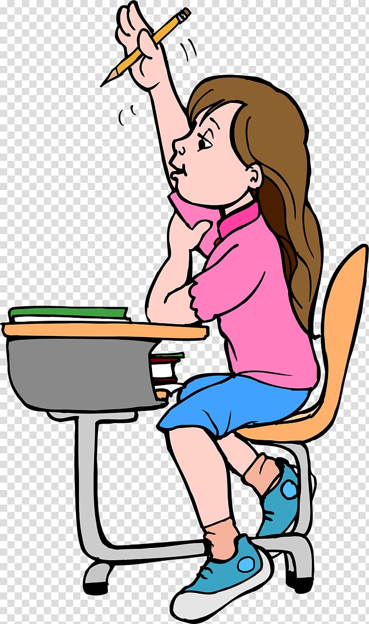 Student , little girl transparent background PNG clipart