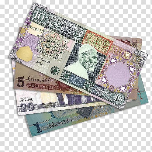 Libyan dinar Kuwaiti dinar Bahraini dinar Currency, banknote transparent background PNG clipart