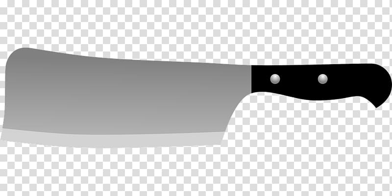 Machete Throwing knife Kitchen knife Blade, Butcher Knife transparent background PNG clipart