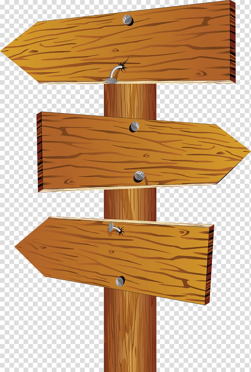 brown wooden sign board, Wood Arrow , Design of Modern Creative Road Brand transparent background PNG clipart