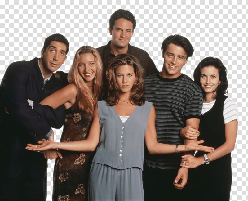 F.R.I.E.N.D.S. characters , Friends Cast Early Season transparent background PNG clipart