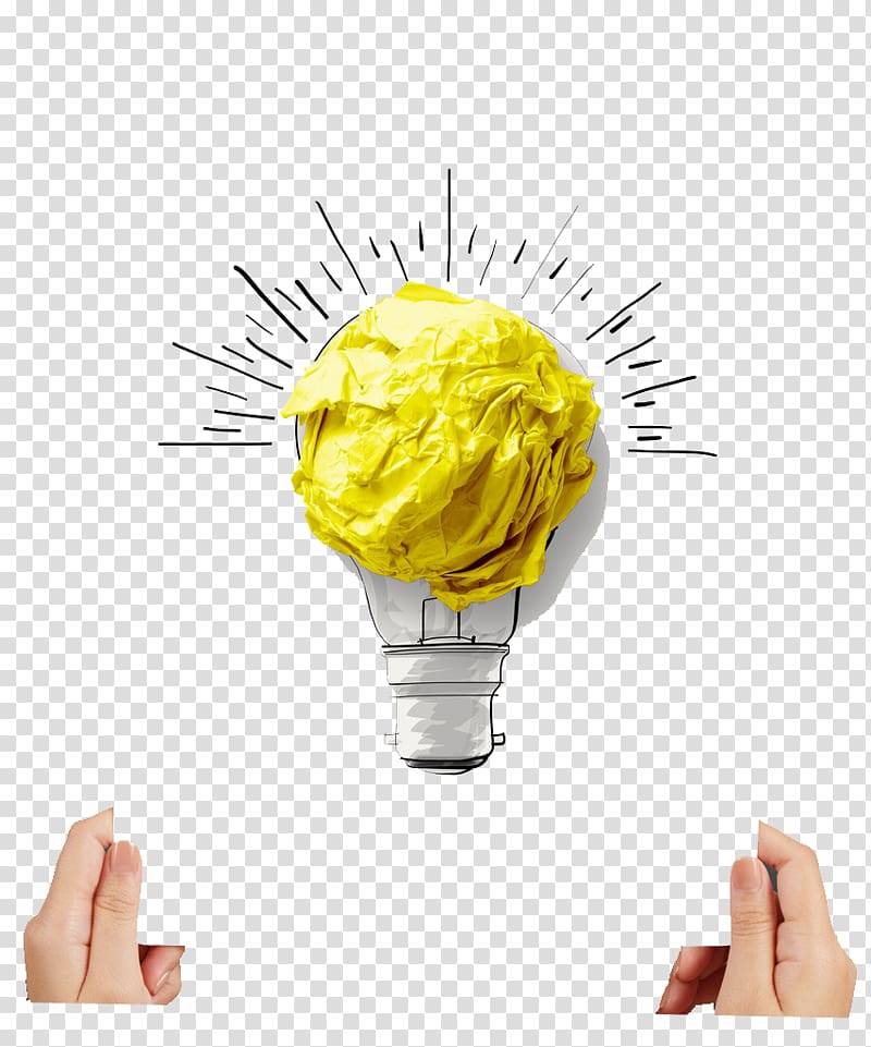 Paper Incandescent light bulb Creativity Lamp, light bulb transparent background PNG clipart