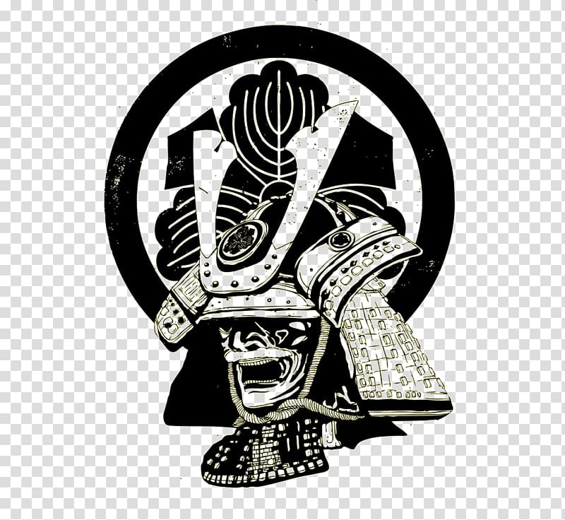 kabuto mask graphic, Japan Bushi Cartoon, Samurai transparent background PNG clipart