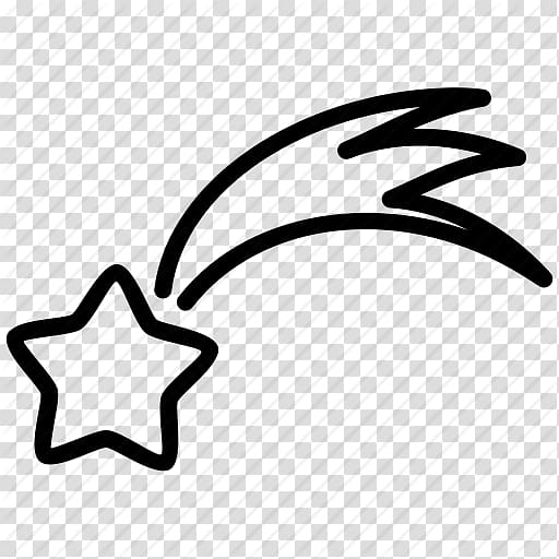 Shooting Stars Shooting sport Black and white , Shooting Star Icon transparent background PNG clipart