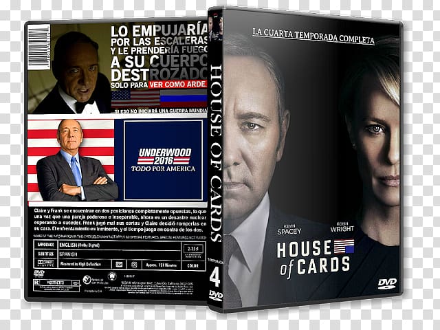Computer Software House of Cards, Season 4 Blu-ray disc Display advertising Electronics, season greetings transparent background PNG clipart