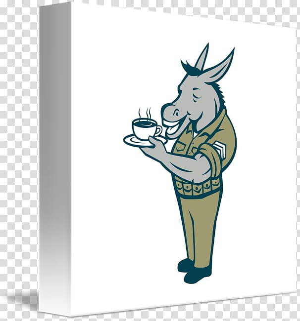 Sergeant Donkey Coffee Army Military, donkey transparent background PNG clipart